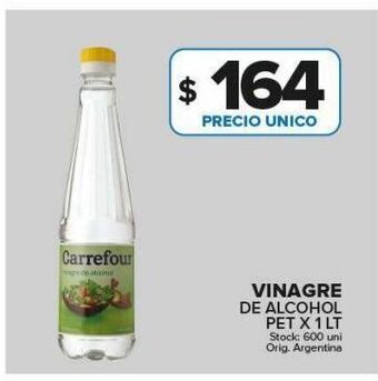 Carrefour Maxi Vinagre de alcohol carrefour x 1l oferta