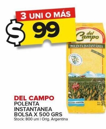 Polenta del campo instantanea x 500g