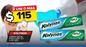 Carrefour Maxi Crema dental kolynos frescura 123 x 90g oferta