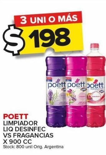 Carrefour Maxi Limpiador poett desinfectante vs fragancias x 900cc oferta