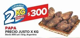 Carrefour Maxi Papa precio justo x kg oferta