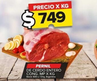 Carrefour Maxi Pernil de cerdo entero congelado mp x kg oferta