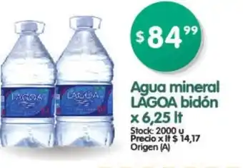 Lagoa Bidón Agua Mineral x 6,25lt
