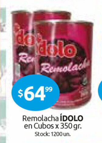 Cordiez Idolo Remolacha en Cubos x 350gr oferta