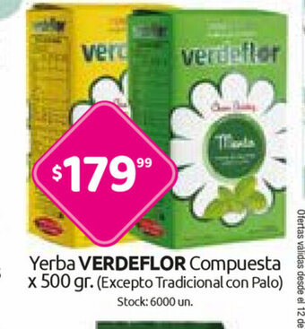 Cordiez Verdeflor Yerba Compuesta x 500gr oferta
