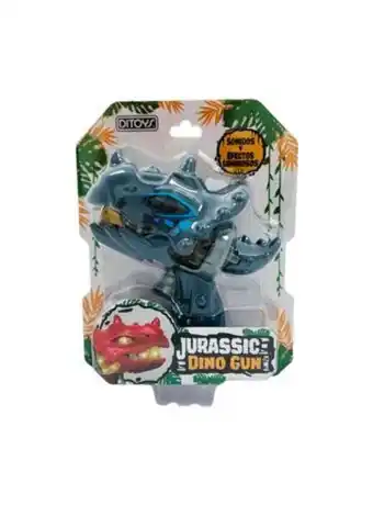 El Mundo del Juguete Pistola jurassic dino gun con luz y sonido azul oferta