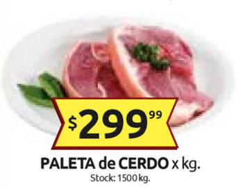Cordiez Paleta de Cerdo x kg oferta