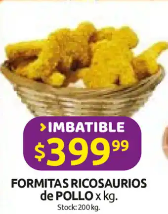 Cordiez Formita Ricosaurios de Pollo x kg oferta