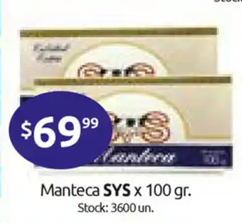 Cordiez SYS Manteca x 100 gr. oferta
