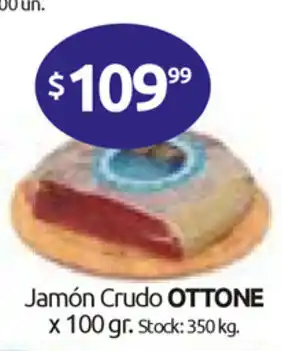 Cordiez Ottone Jamón Crudo x 100 gr. oferta