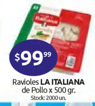 Cordiez La Italiana Ravioles de Pollo x 500gr oferta