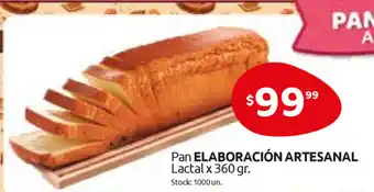 Cordiez Pan Elaboracción Artesanal Lactal x 360 gr. oferta