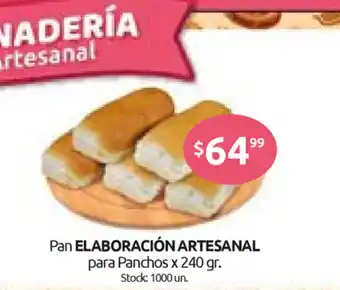 Cordiez Pan Elaboracción Artesanal para Panchos x 240 gr, oferta
