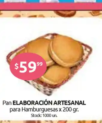 Cordiez Pan Elaboracción Artesanal para Hamburguesas x 200 gr, oferta