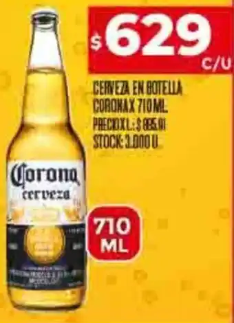Supermercados DIA CERVEZA EN BOTELLA CORONAX 710ML oferta
