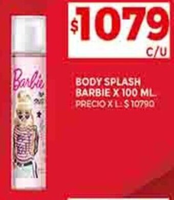 Supermercados DIA BODY SPLASH BARBIE X 100 ML. oferta
