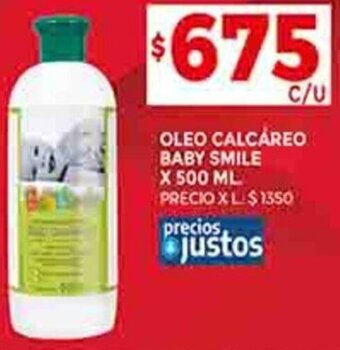 Supermercados DIA OLEO CALCAREO BABY SMILE X 500 ML oferta