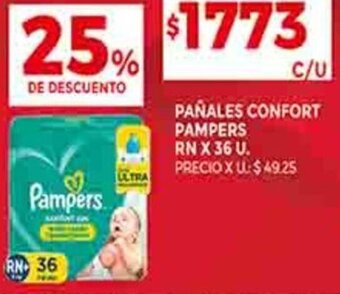 Supermercados DIA PAÑALES CONFORT PAMPERS RN X 36 U. oferta