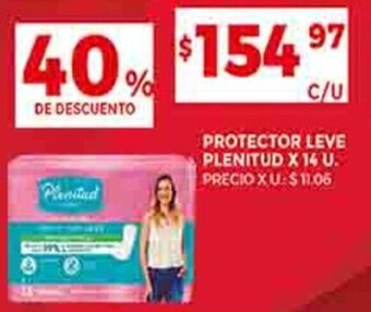 Supermercados DIA PROTECTOR LEVE PLENITUD X 14 U. oferta