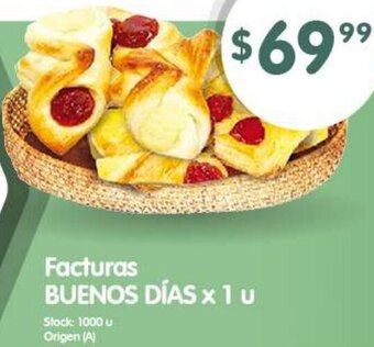 Supermercados Buenos Días Facturas BUENOS DÍAS x 1u oferta