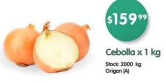 Supermercados Buenos Días Cebolla x 1 kg oferta