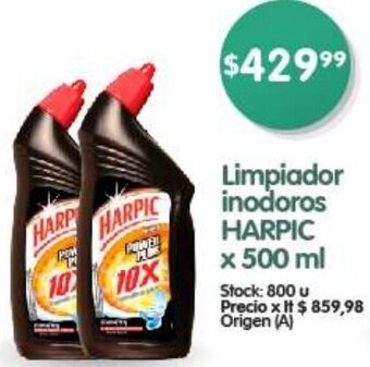 Supermercados Buenos Días Limpiador inodoros HARPIC x 500 ml oferta