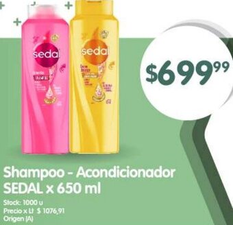 Supermercados Buenos Días Shampoo - Acondicionador SEDAL x 650 ml oferta