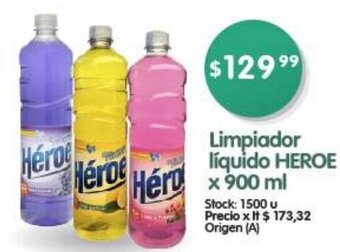 Supermercados Buenos Días Limpiador líquido HEROE x 900ml oferta