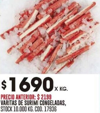 Coto VARITAS DE SURIMI CONGELADAS oferta