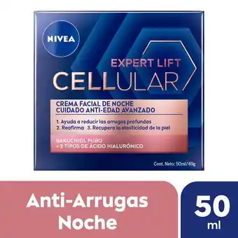 Pigmento Crema facial antiedad de noche cellular lift expert con bakuchiol oferta