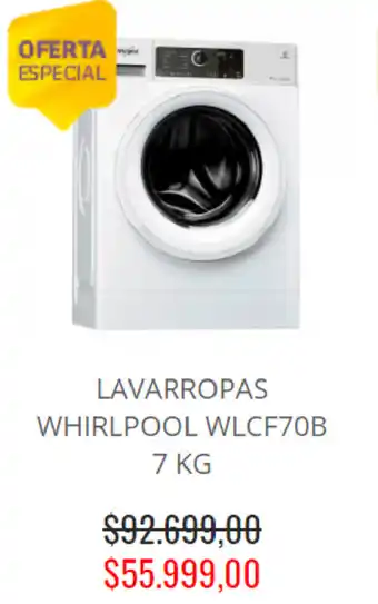 Sampietro Lavarropas Whirlpool WLCF70B 7kg oferta
