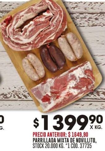 Coto PARRILLADA MIXTA DE NOVILLITO oferta