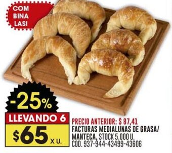 Coto FACTURAS MEDIALUNAS DE GRASA/ MANTECA oferta