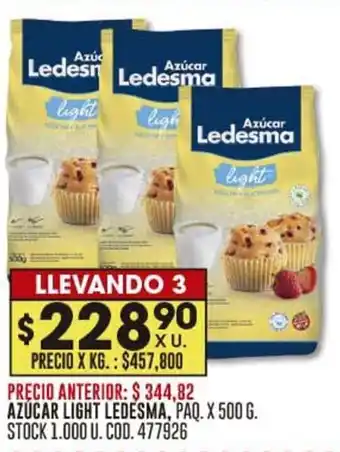 Coto Azúcar ligh LEDESMA PAQ. X 500G oferta