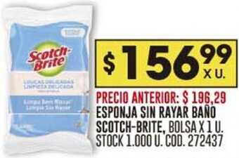 Coto ESPONJA SIN RAYAR BAÑO SCOTCH-BRITE, BOLSA X 1 U. oferta