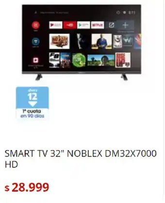 Bringeri Smart TV 32" Noblex DM32X7000 HD oferta