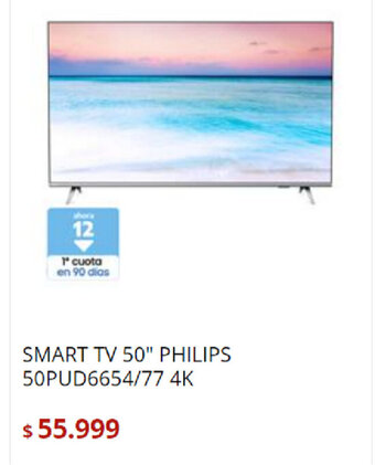 Bringeri Smart TV 50" Philips 50PUD6654/77 4K oferta