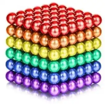 Frávega Neocube set de 216 imanes de neodimio 5mm diámetro mix 6 colores oferta