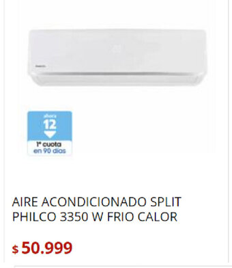 Bringeri Aire Acondicionado Split Philco 3350 W Frio Calor oferta