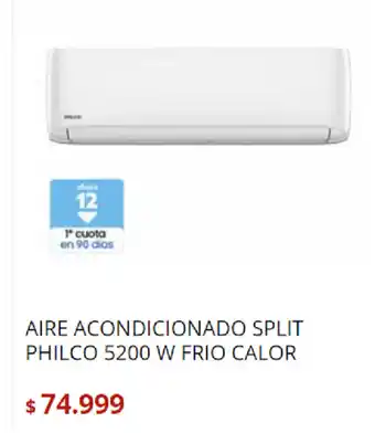 Bringeri Aire Acondicionado Split Philco 5200 W Frio Calor oferta