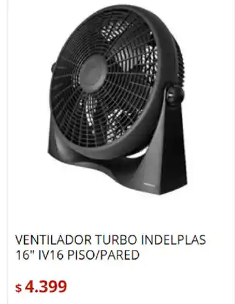 Bringeri Ventilador Turbo Indelplas 16" IV16 Piso/Pared oferta