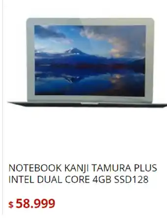 Notebook Kanji Tamura Plus Intel Dual Core 4GB SSD128