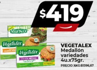 Supermayorista Vital VEGETALEX Medallón variedades 4u.x75gr. oferta