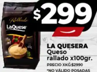 Supermayorista Vital LA QUESERA Queso rallado x100gr. oferta