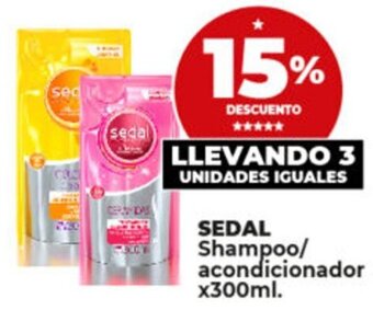 Supermayorista Vital SEDAL Shampoo/ acondicionador x300ml. oferta