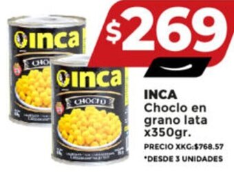 Supermayorista Vital INCA Choclo en grano lata x350gr. oferta