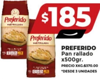 Supermayorista Vital PREFERIDO Pan rallado x500gr. oferta