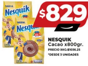 Supermayorista Vital NESQUIK Cacao x800gr. oferta
