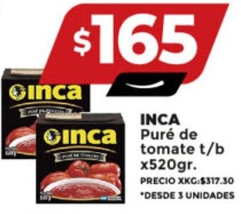 Supermayorista Vital INCA Puré de tomate t/b x520gr. oferta