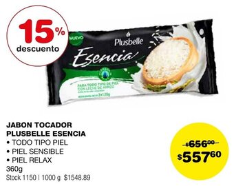 Atomo Conviene JABON TOCADOR PLUSBELLE ESENCIA 360g oferta